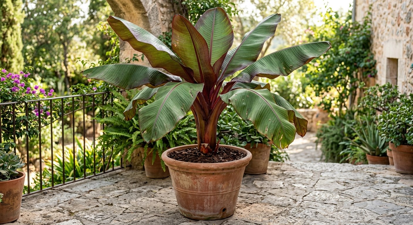 Banano ornamentale (Ensete ventricosum)